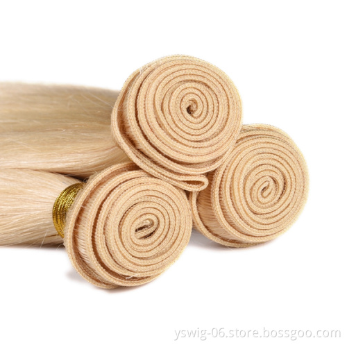613 Hair Bundles Blonde Human Hair Wholesale Cuticle Aligned Raw Virgin Hair